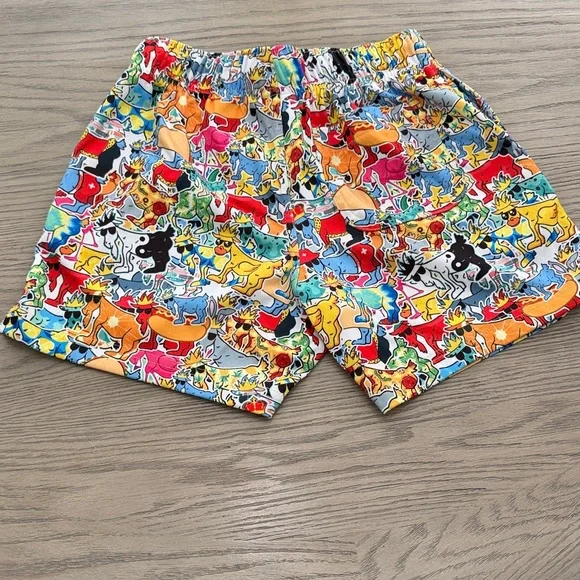 GOAT USA Kids' (sz Youth Large) Sticker AOP Mesh Shorts - Picture 6 of 8